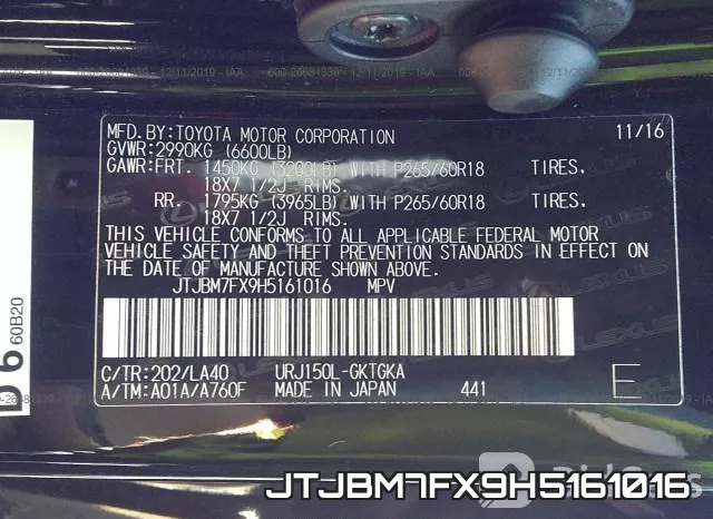 JTJBM7FX9H5161016 фото 10