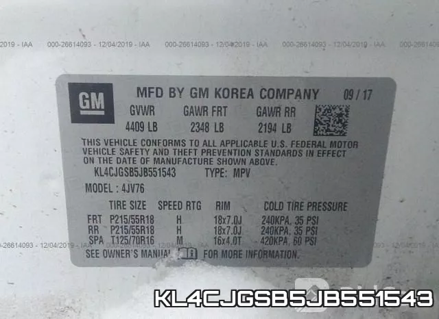 KL4CJGSB5JB551543 фото 10