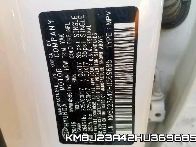 KM8J23A42HU369685 фото 2