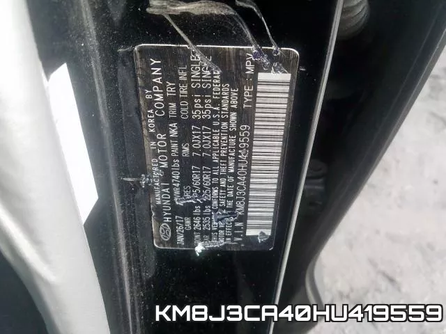 KM8J3CA40HU419559 фото 2