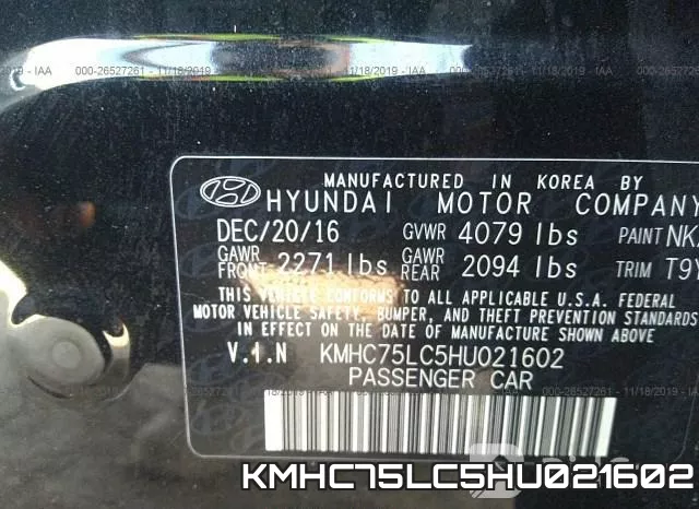 KMHC75LC5HU021602 фото 10