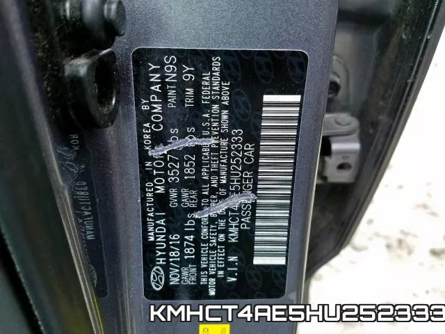 KMHCT4AE5HU252333 фото 2