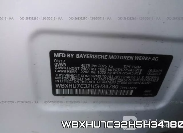 WBXHU7C32H5H34780 фото 9