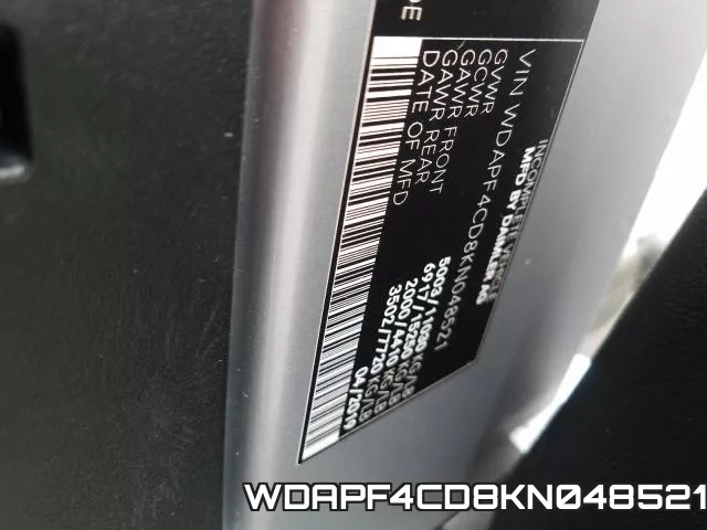 WDAPF4CD8KN048521 фото 2