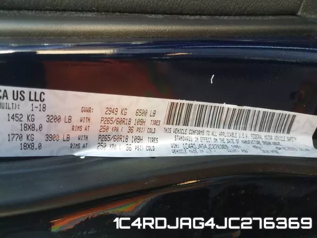 1C4RDJAG4JC276369 фото 2