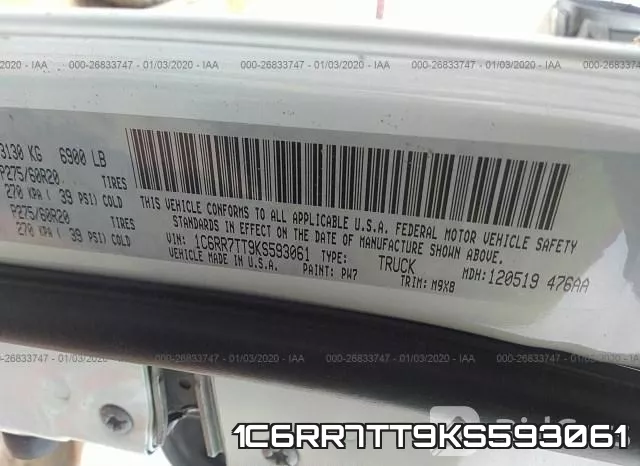 1C6RR7TT9KS593061 фото 10