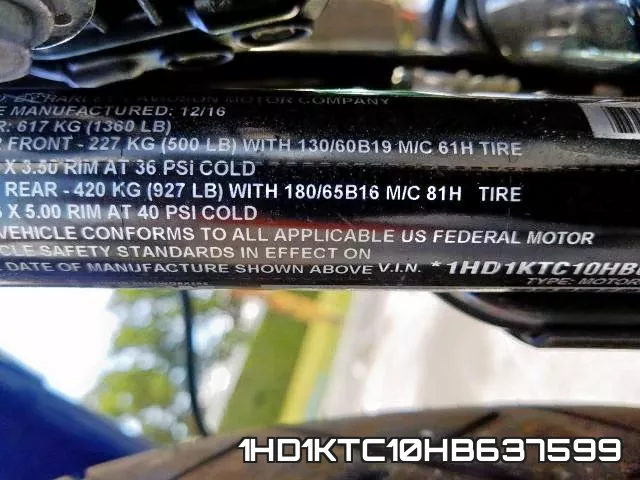 1HD1KTC10HB637599 фото 2