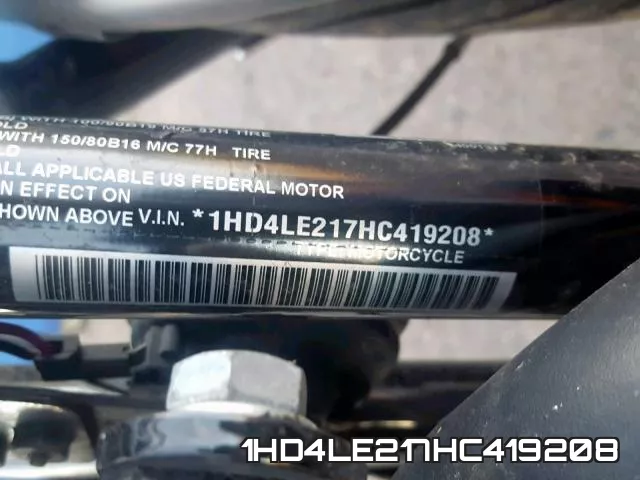 1HD4LE217HC419208 фото 2