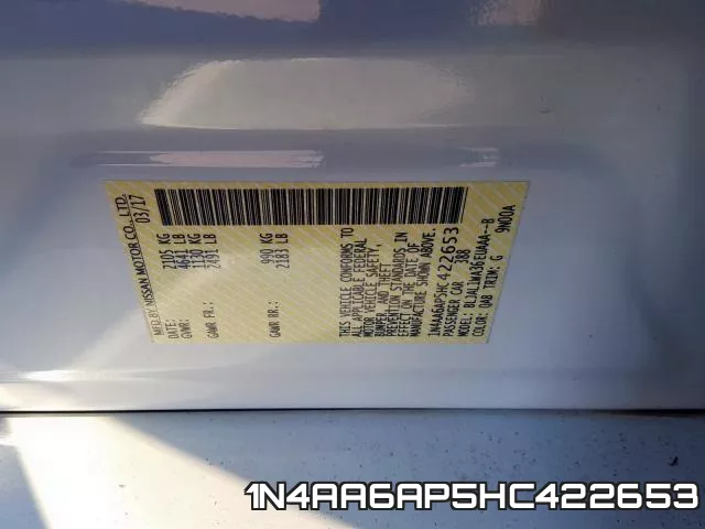 1N4AA6AP5HC422653 фото 2