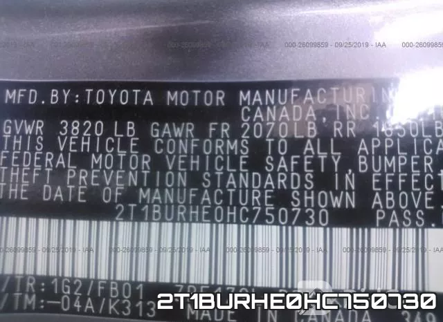 2T1BURHE0HC750730 фото 10