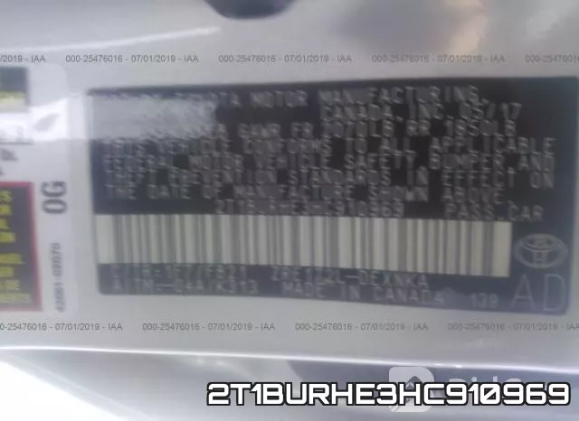 2T1BURHE3HC910969 фото 10