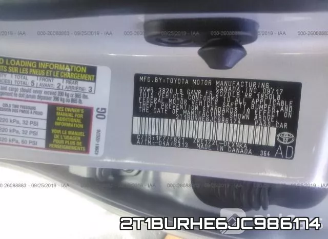 2T1BURHE6JC986174 фото 10