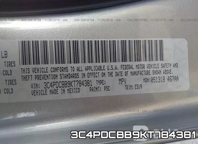 3C4PDCBB9KT784381 фото 10