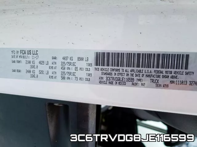 3C6TRVDG8JE116599 фото 2