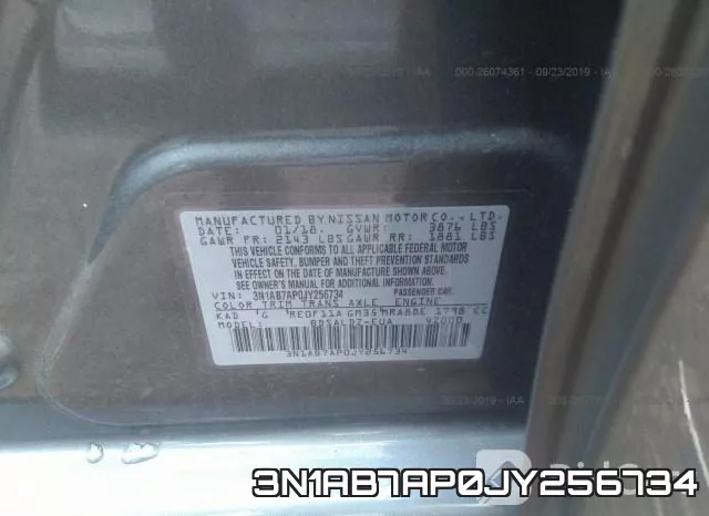 3N1AB7AP0JY256734 фото 10