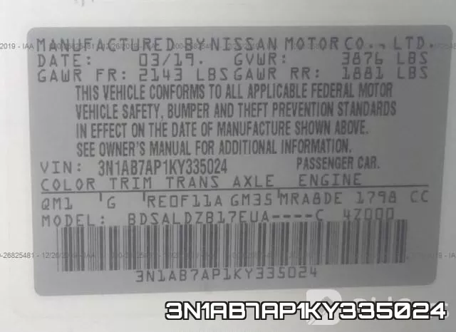3N1AB7AP1KY335024 фото 10