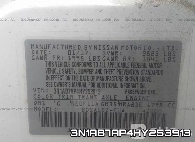 3N1AB7AP4HY253913 фото 10