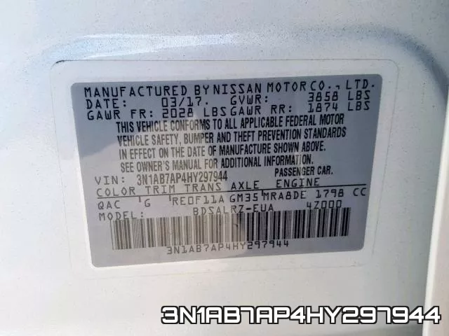 3N1AB7AP4HY297944 фото 2