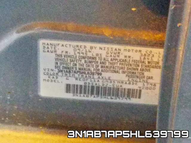 3N1AB7AP5HL639799 фото 2