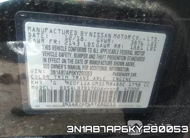 3N1AB7AP6KY280053 фото 10