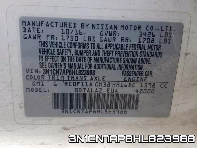 3N1CN7AP8HL823988 фото 2