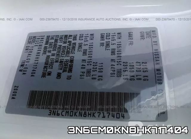3N6CM0KN8HK717404 фото 10