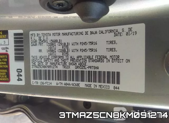 3TMAZ5CN8KM091274 фото 10