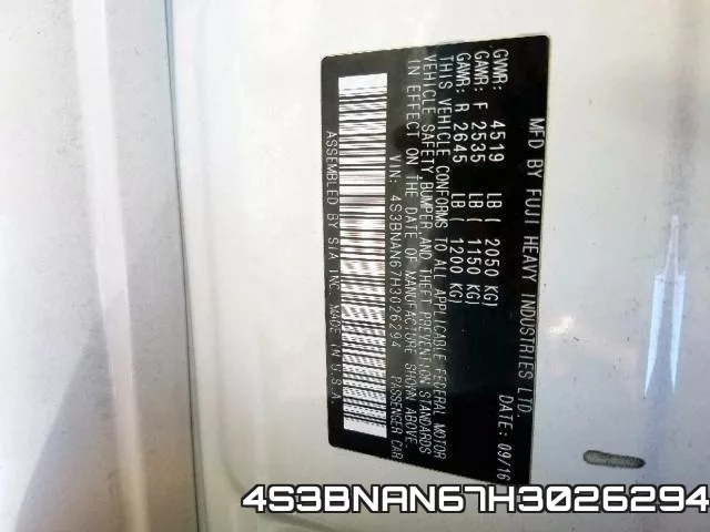 4S3BNAN67H3026294 фото 2