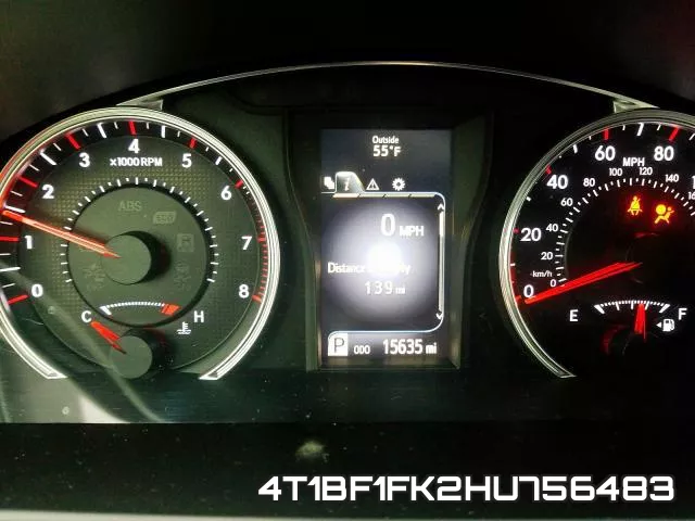 4T1BF1FK2HU756483 фото 9
