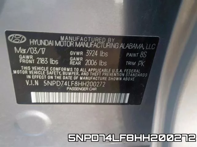 5NPD74LF8HH200272 фото 2