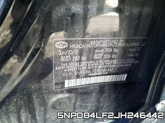 5NPD84LF2JH246442 фото 2
