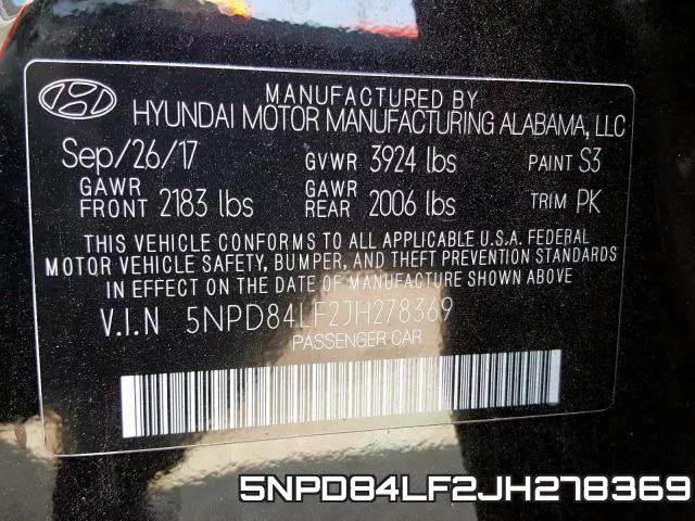 5NPD84LF2JH278369 фото 2