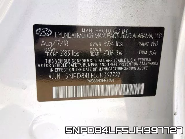 5NPD84LF5JH397727 фото 2