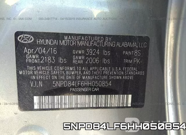 5NPD84LF6HH050854 фото 10