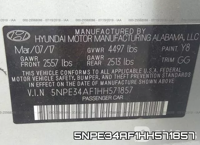 5NPE34AF1HH571857 фото 10