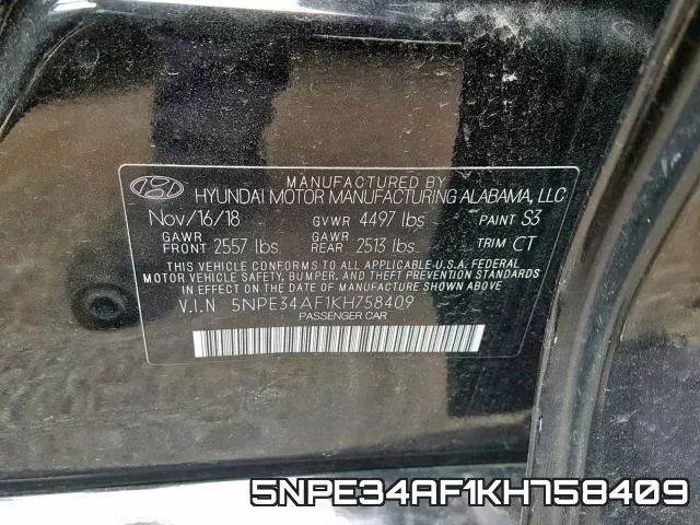 5NPE34AF1KH758409 фото 2