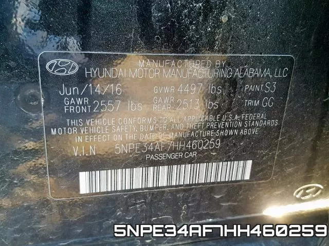 5NPE34AF7HH460259 фото 2