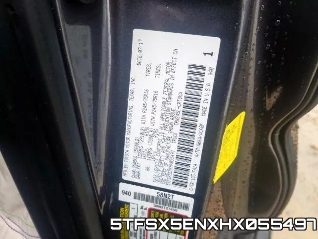 5TFSX5ENXHX055497 фото 2