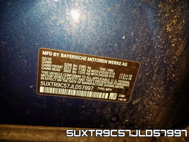5UXTR9C57JLD57997 фото 2