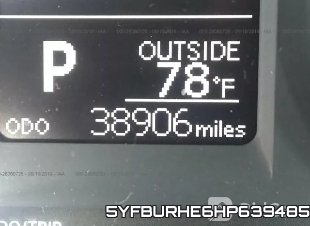 5YFBURHE6HP639485 фото 8