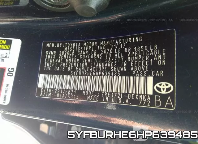 5YFBURHE6HP639485 фото 10