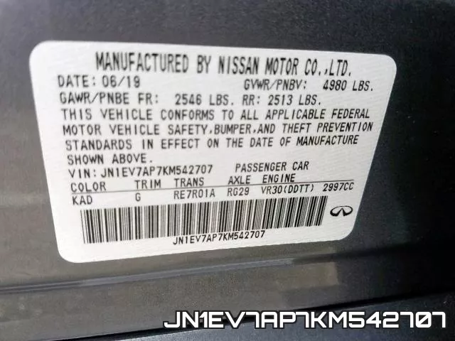 JN1EV7AP7KM542707 фото 2