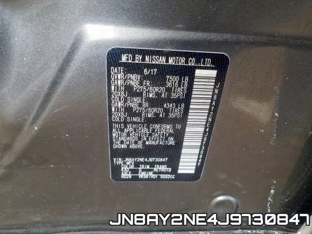 JN8AY2NE4J9730847 фото 2