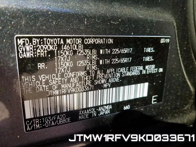 JTMW1RFV9KD033671 фото 2