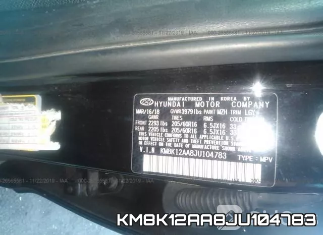 KM8K12AA8JU104783 фото 10