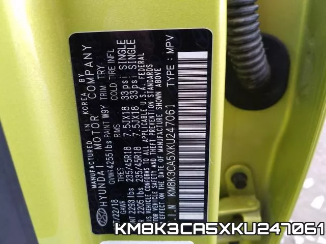 KM8K3CA5XKU247061 фото 2