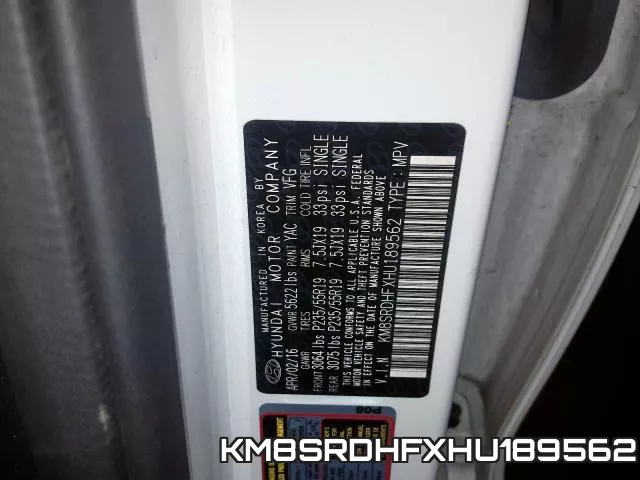 KM8SRDHFXHU189562 фото 2