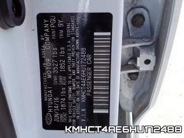 KMHCT4AE6HU172488 фото 2
