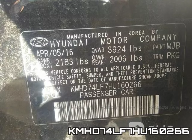 KMHD74LF7HU160266 фото 10
