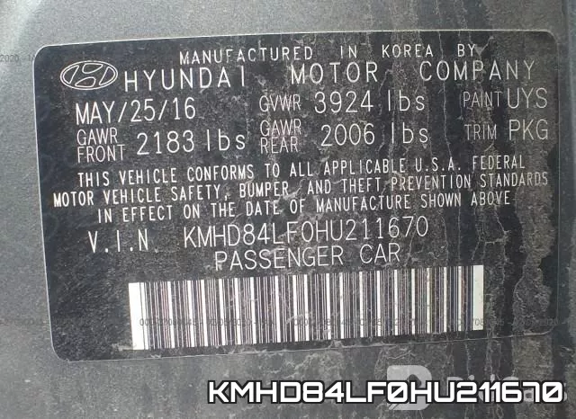 KMHD84LF0HU211670 фото 10
